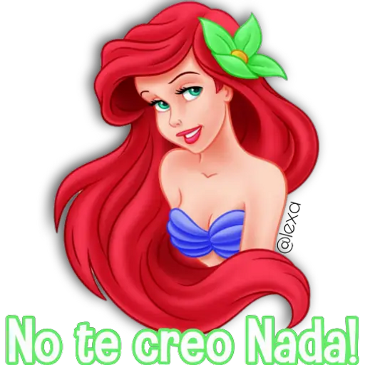 Sticker Maker 🐚🌊Ariel La Sirenita🌊🐚