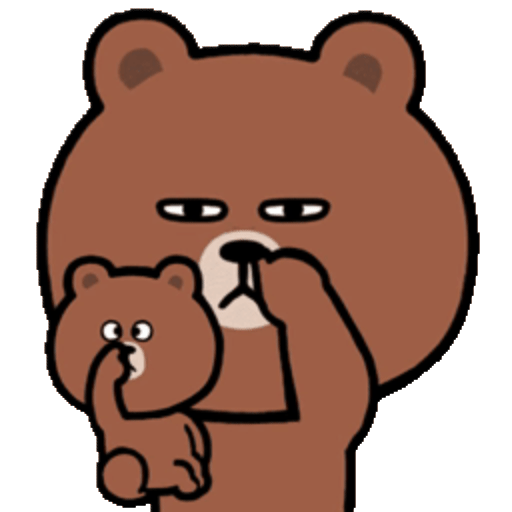 Sticker Maker - Bear with bad eyes 3