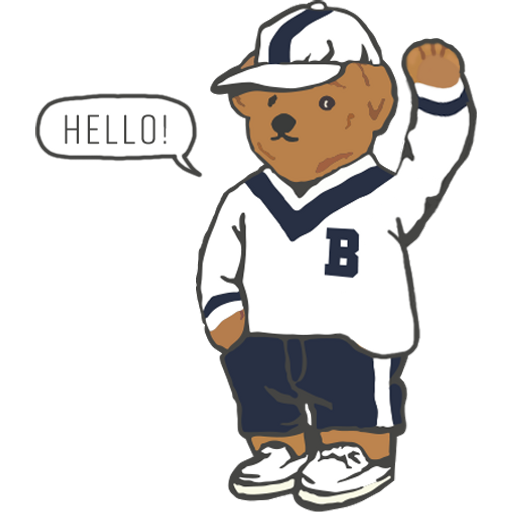 polo bear sticker