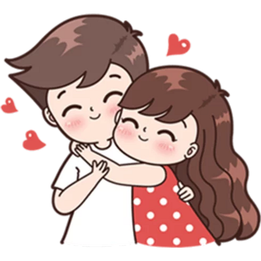 Sticker Maker - Boobib Cute Couple #4