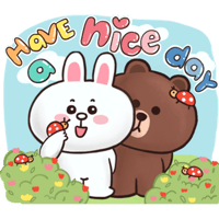 Sticker Maker - BROWN & FRIENDS x laladraw (ENG) v3 1