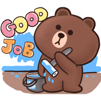 Sticker Maker - BROWN & FRIENDS x laladraw (ENG) v3 1