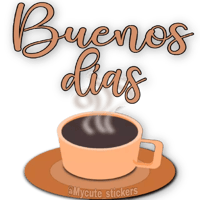 Sticker Maker - 🍭Buenos días con café☕🍭