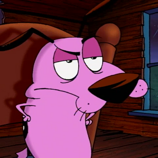 Sticker Maker - Courage The Cowardly Dog