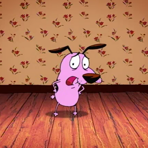 Sticker Maker - Courage The Cowardly Dog