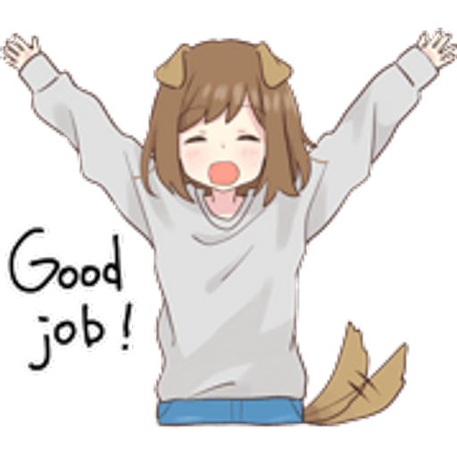 Sticker Maker dog girl