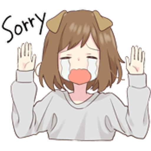 Sticker Maker dog girl