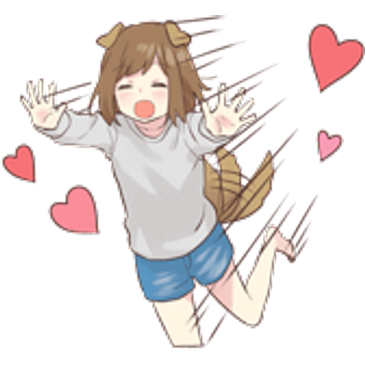 Sticker Maker dog girl