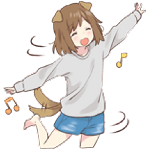 Sticker Maker dog girl