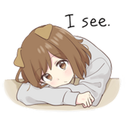 Sticker Maker dog girl