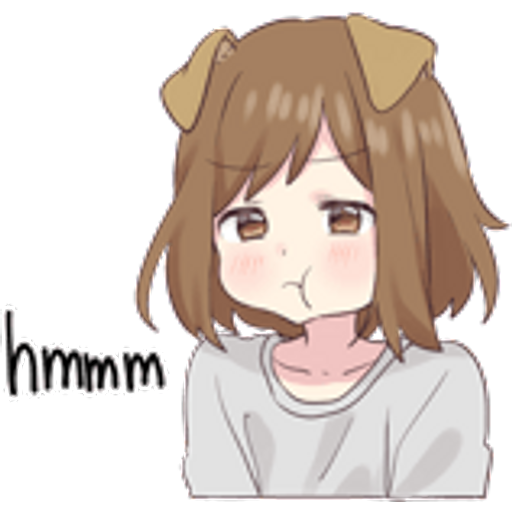 Sticker Maker dog girl