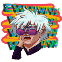 Sticker Maker - D.W Disgusted Gojo