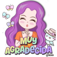 Sticker Maker - Friendly Girl 💜🤍