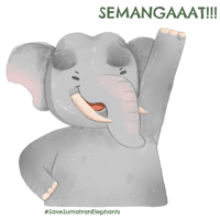 Sticker Maker - Gajah Sumatera