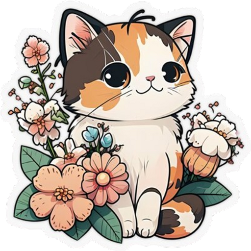 Sticker Maker - Gatito Calico_VR1