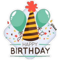 sticker maker happy birthday