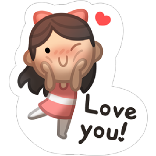 Sticker Maker hj story love stickers girl version