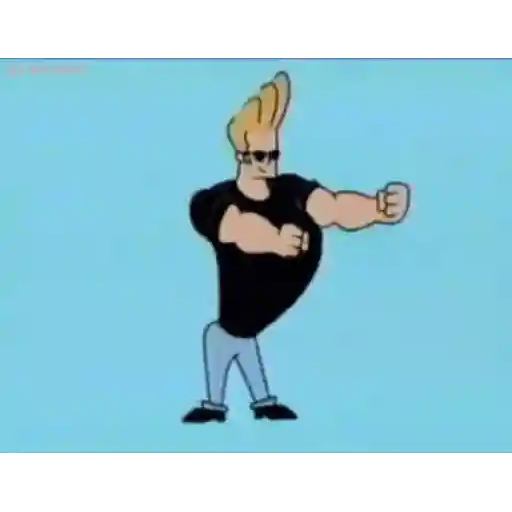 Sticker Maker - Johnny Bravo Animado