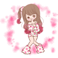 Sticker Maker - 🍥🙆🏼‍♀️Kawaii girl🙆🏼‍♀️🍥