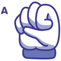 Sticker Maker - Lengua de Señas: Abecedario (A-Z) Sticker Maker - Lengua de Señas: Abecedario (A-Z)