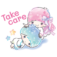 sticker maker little twin stars watercolor