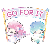 sticker maker little twin stars watercolor