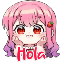 Anime Girl Sticker for iOS & Android