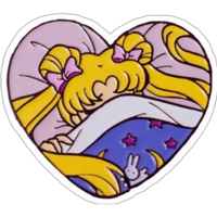 Sailor Moon Heart Sticker for iOS & Android